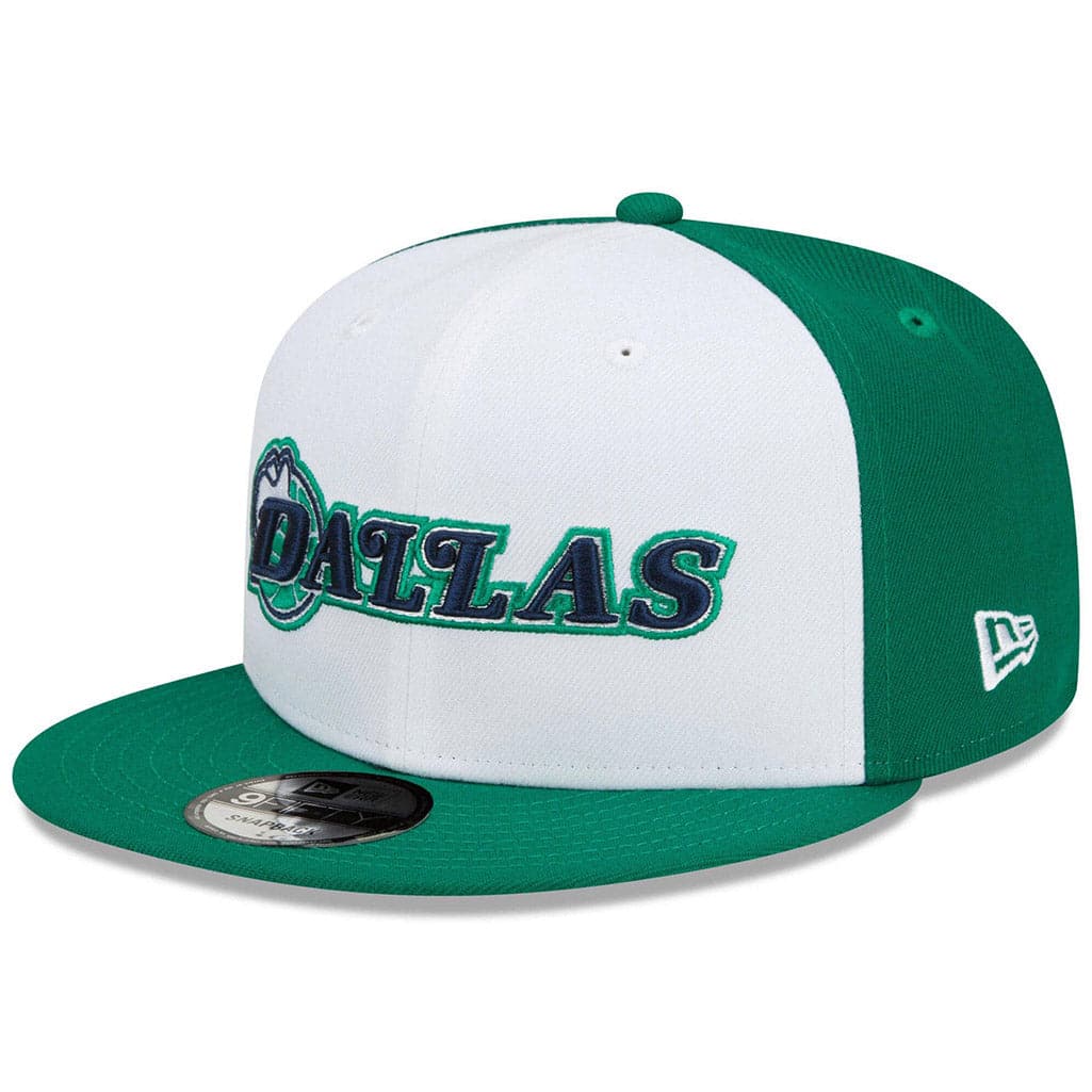 New Era Caps Dallas Mavericks New Era NBA City Edition 9FIFTY Snapback Hat - Green