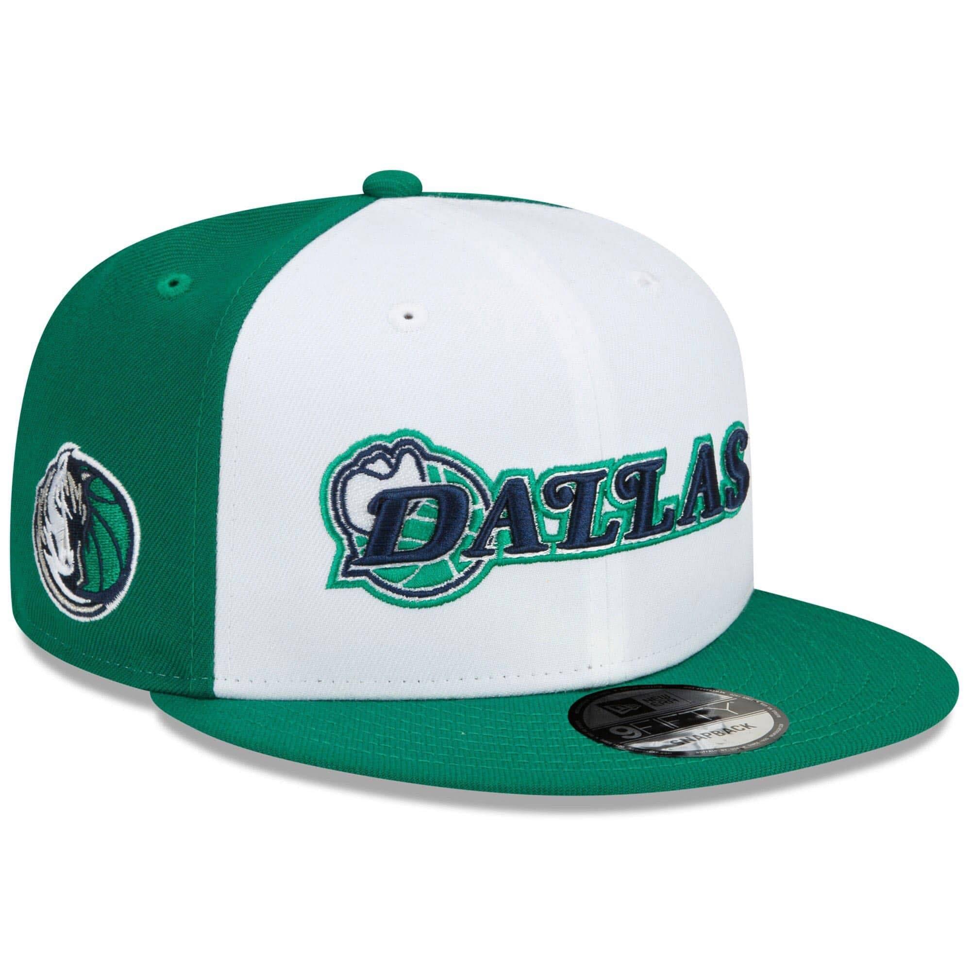 New Era Caps Dallas Mavericks New Era NBA City Edition 9FIFTY Snapback Hat - Green
