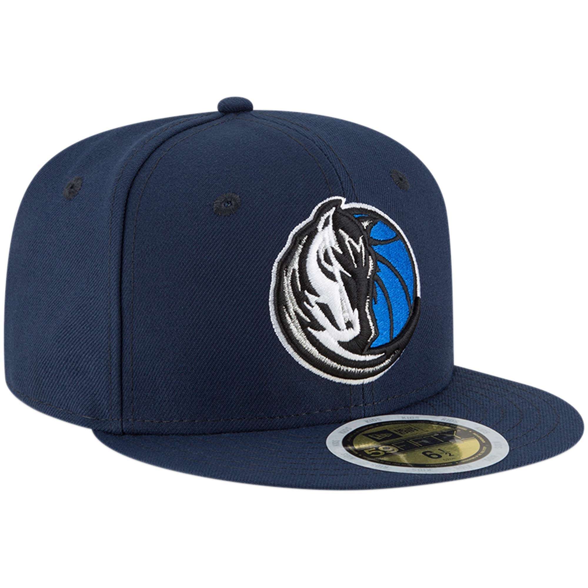 New Era Caps 7 1/4 Dallas Mavericks New Era NBA Team 59FIFTY Fitted Hat - Navy