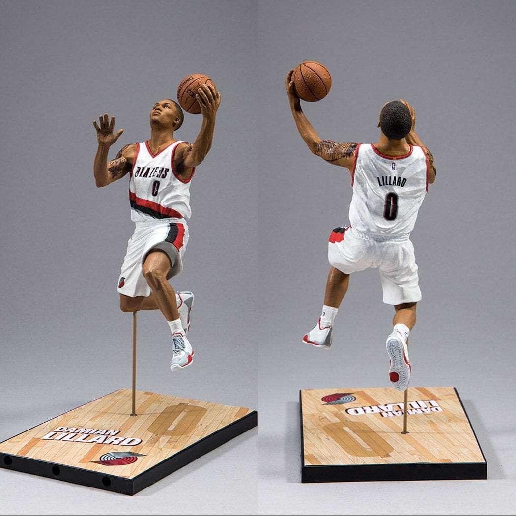 McFarlane Toys Figures Damian Lillard Portland Trail Blazers McFarlane NBA Series 30 7" Figure - White