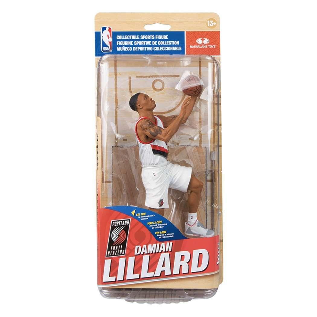 McFarlane Toys Figures Damian Lillard Portland Trail Blazers McFarlane NBA Series 30 7" Figure - White