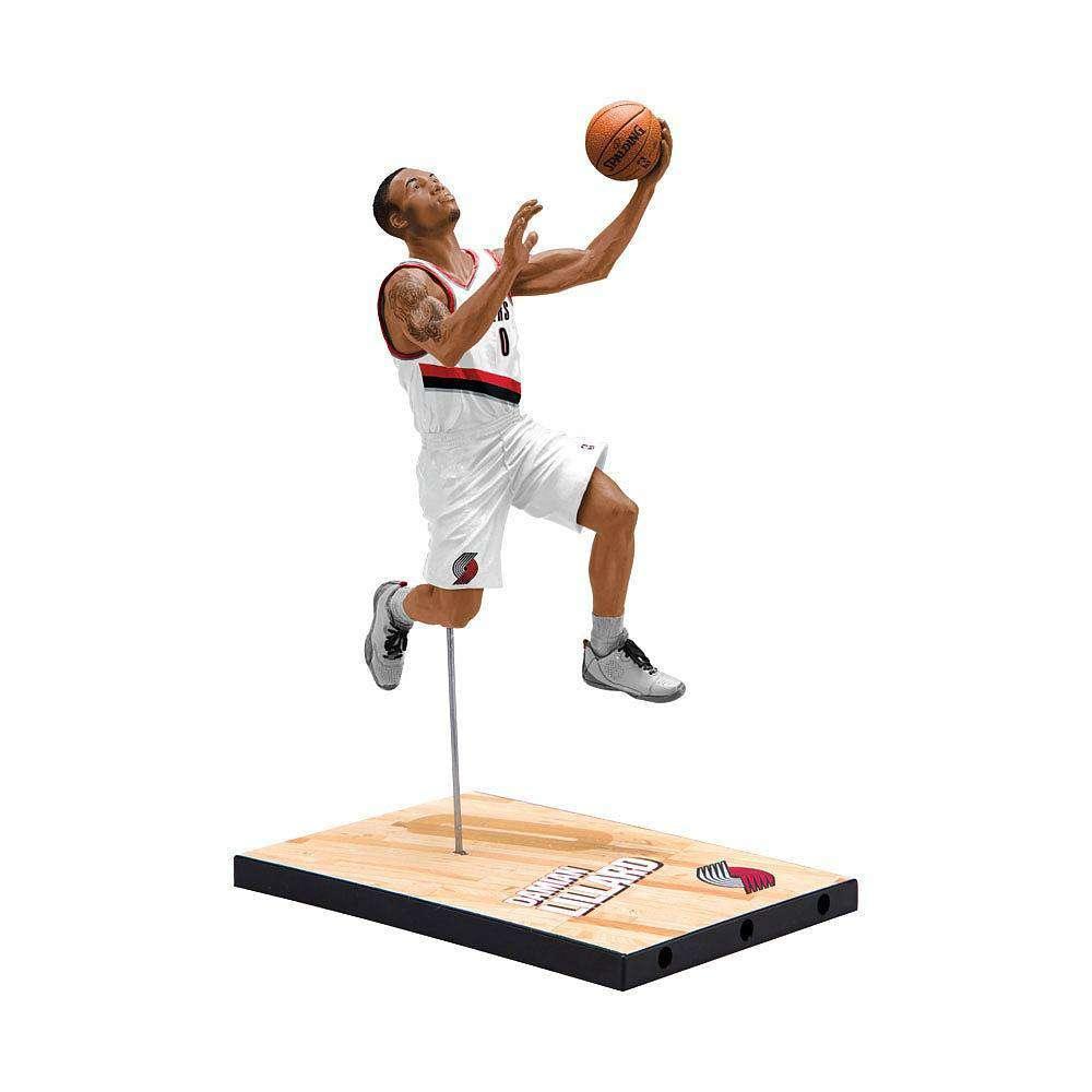 McFarlane Toys Figures Damian Lillard Portland Trail Blazers McFarlane NBA Series 30 7" Figure - White