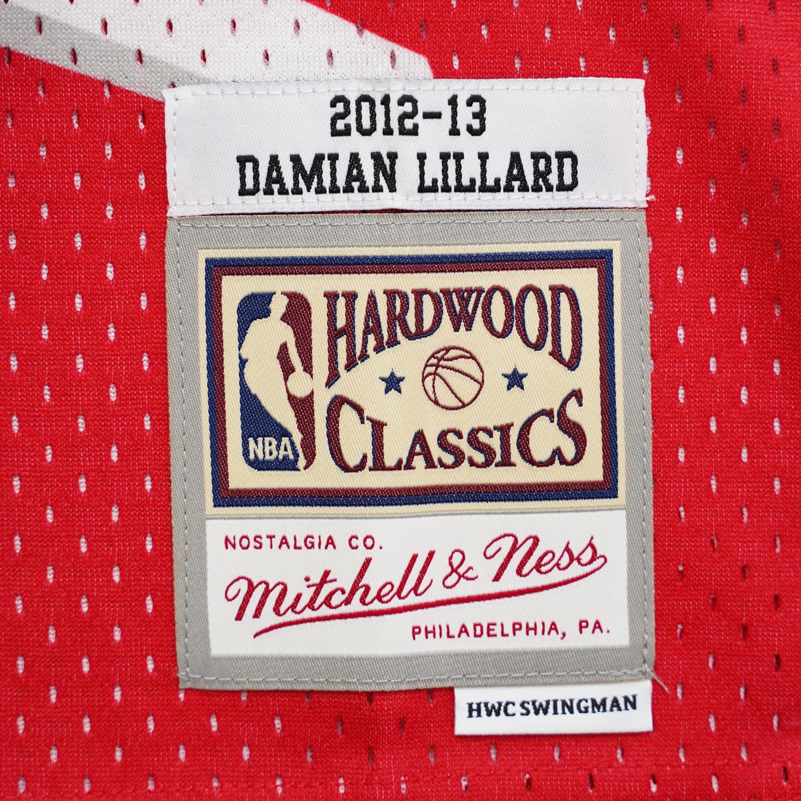Mitchell And Ness Jerseys Damian Lillard Portland Trail Blazers Mitchell & Ness NBA Swingman Jersey 12-13 - Red