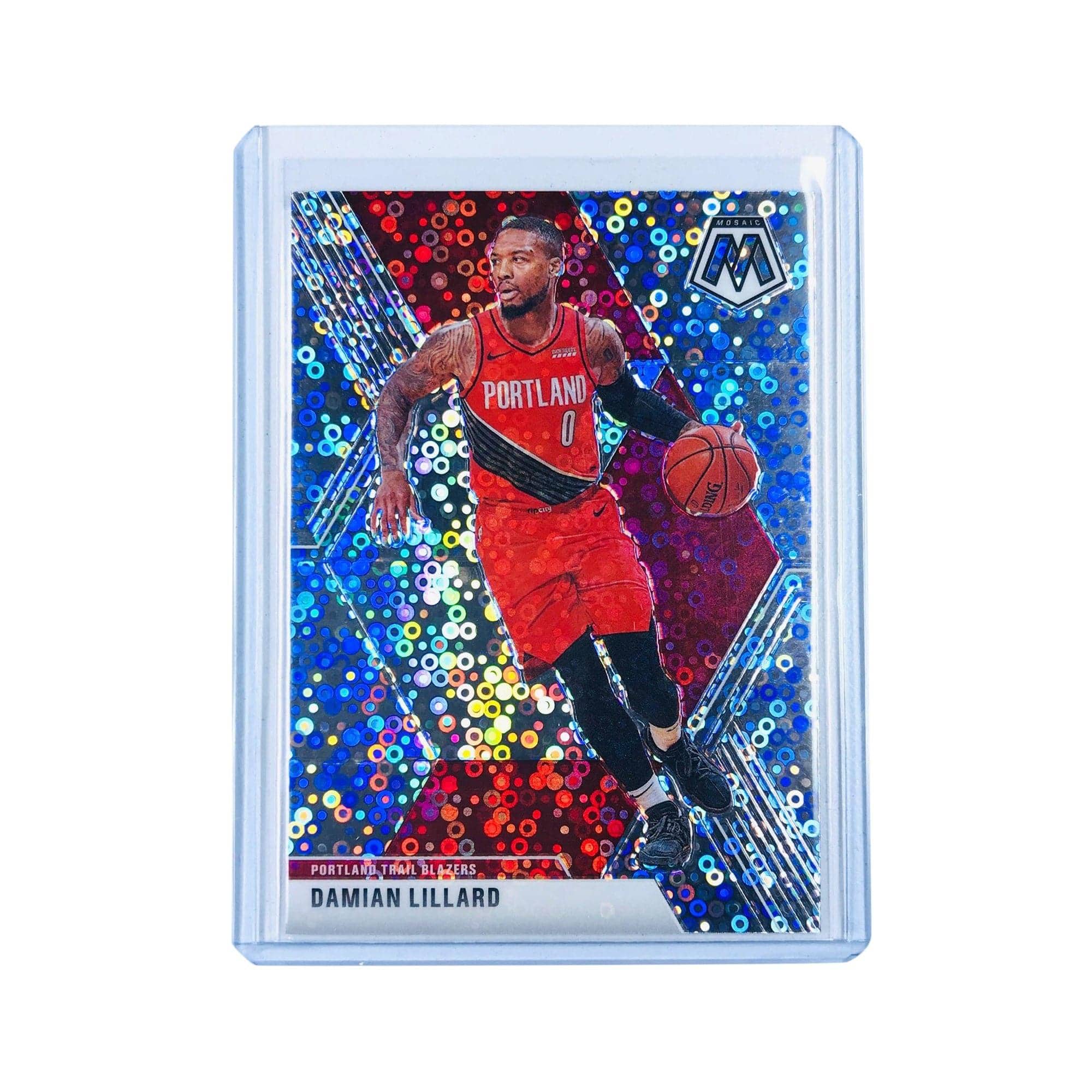 Panini Cards Damian Lilliard Portland Trail Blazers 2019-20 Panini Mosaic NBA Silver Disco Prizm Card