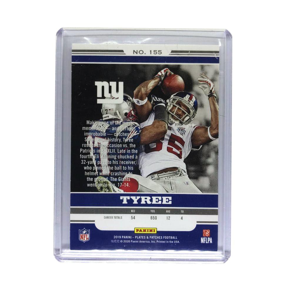 Panini Cards David Tyree New York Giants 2019 Panini Plates Patches NFL Legends 91/99 Card