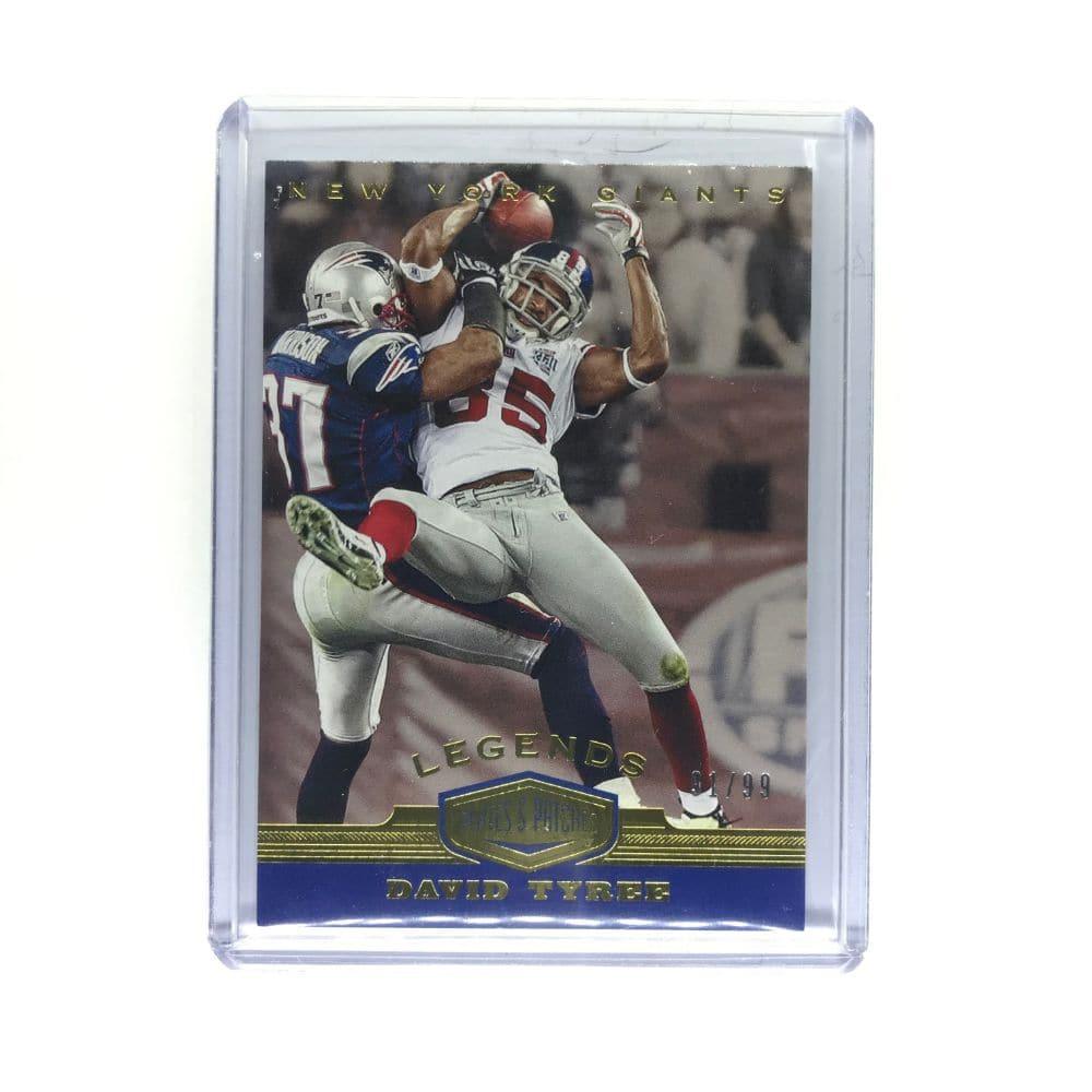 Panini Cards David Tyree New York Giants 2019 Panini Plates Patches NFL Legends 91/99 Card