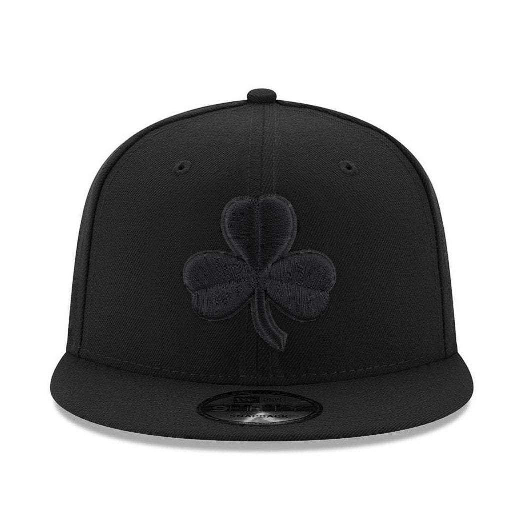 Boston Celtics New Era NBA Alt Black On Black 9FIFTY Snapback Hat