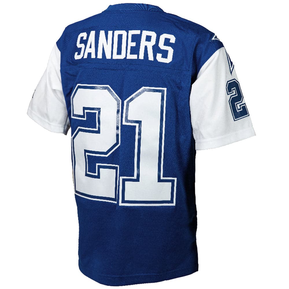 Mitchell And Ness Jerseys Deion Sanders Dallas Cowboys 95-96 Mitchell & Ness NFL Throwback Legacy Jersey - Royal