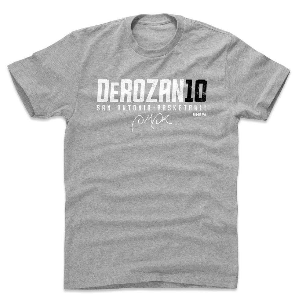 500 Level T-Shirts Demar Derozan San Antonio Spurs 500 Level NBA Elite T-Shirt - Gray