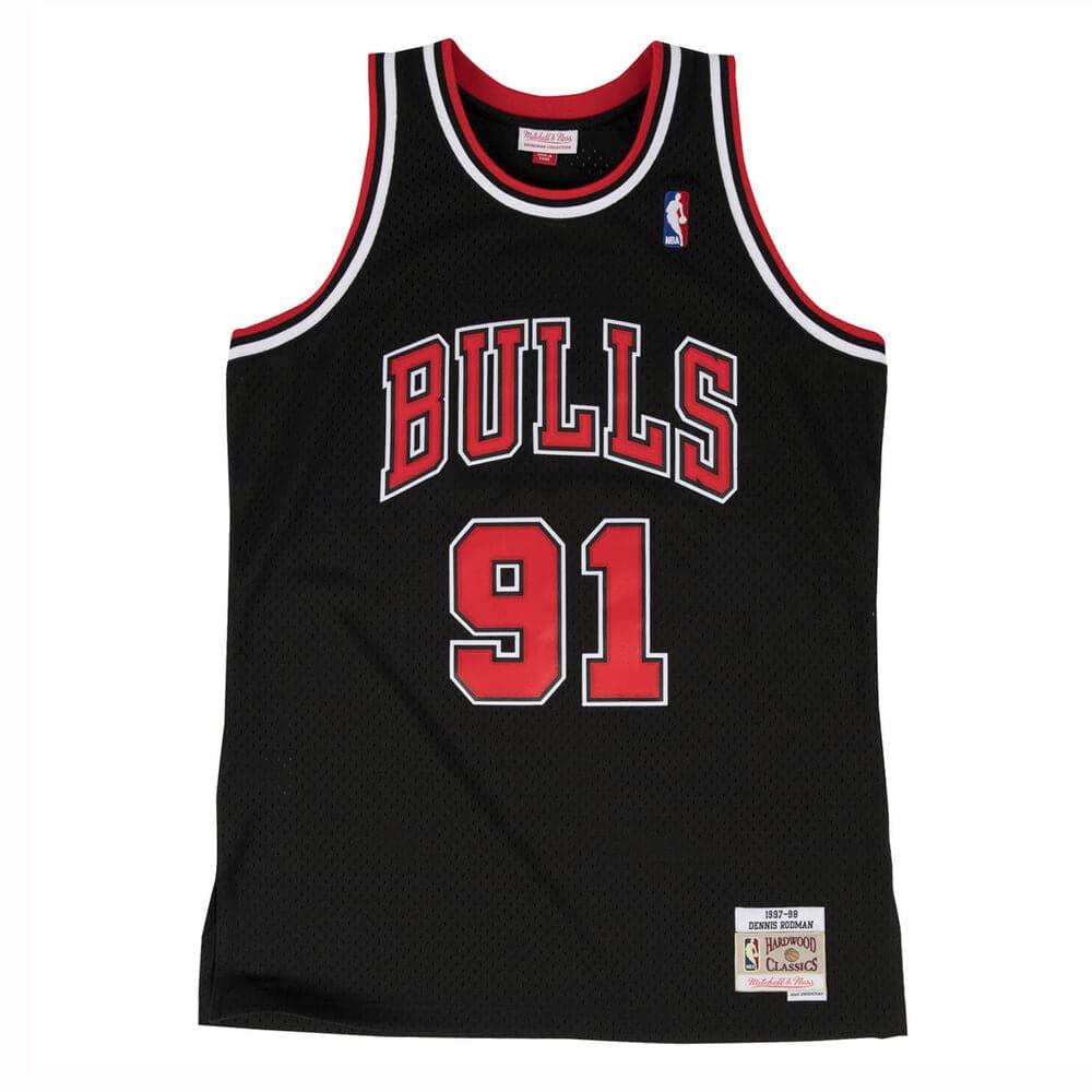 Mitchell And Ness Jerseys Dennis Rodman Chicago Bulls Mitchell & Ness NBA 95-96 Swingman Jersey - Black
