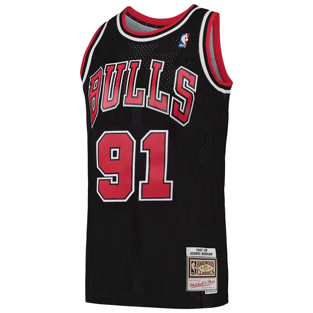Mitchell And Ness Jerseys Dennis Rodman Chicago Bulls Mitchell & Ness NBA 95-96 Swingman Jersey - Black