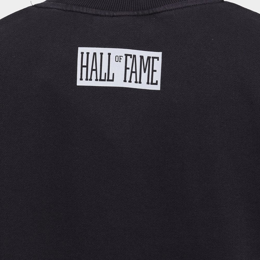 Mitchell And Ness Jumpers Dennis Rodman Chicago Bulls Mitchell & Ness NBA HOF Vintage Crew Jumper - Faded Black