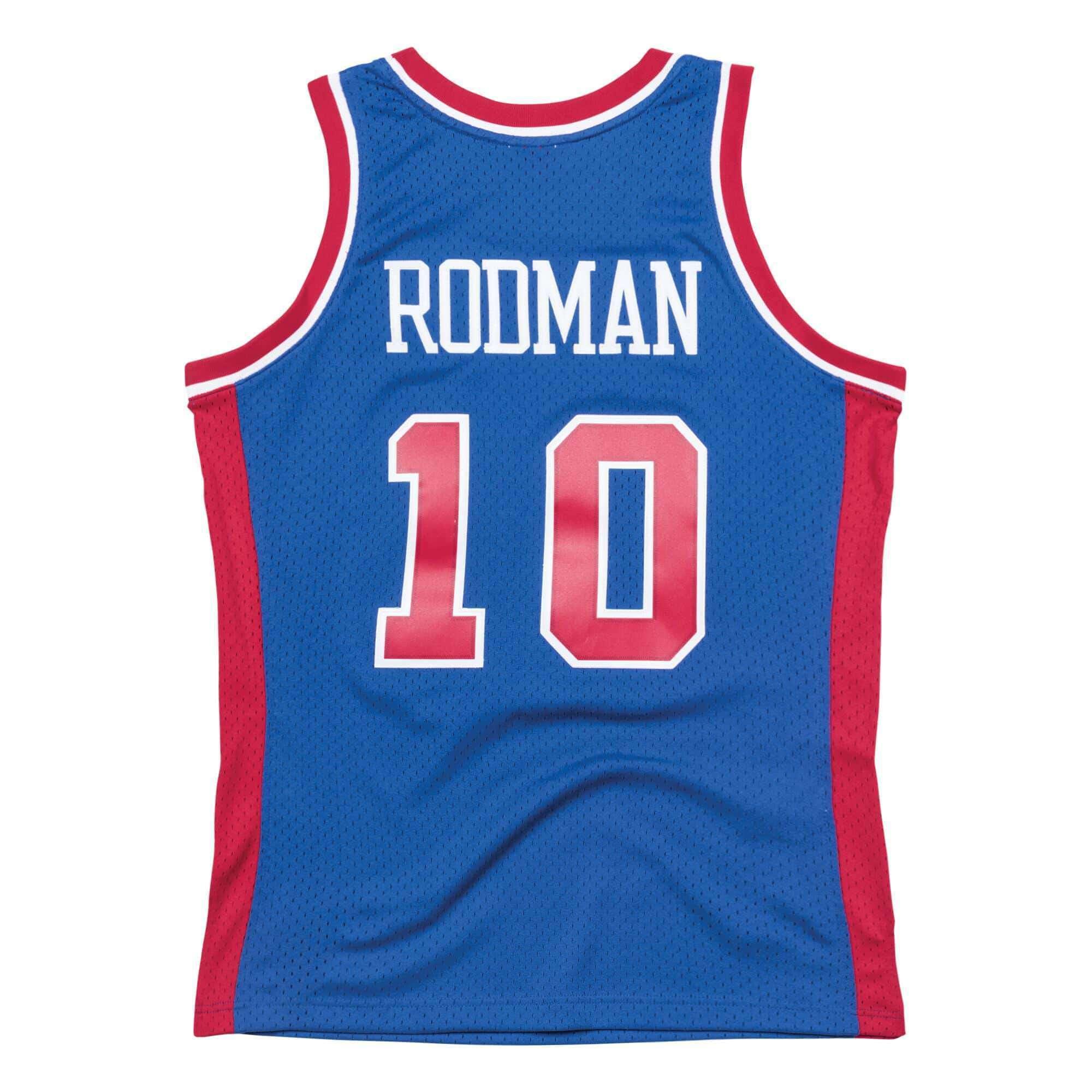 Mitchell And Ness Jerseys Dennis Rodman Detroit Pistons Mitchell & Ness NBA 88-89 Swingman Jersey - Blue