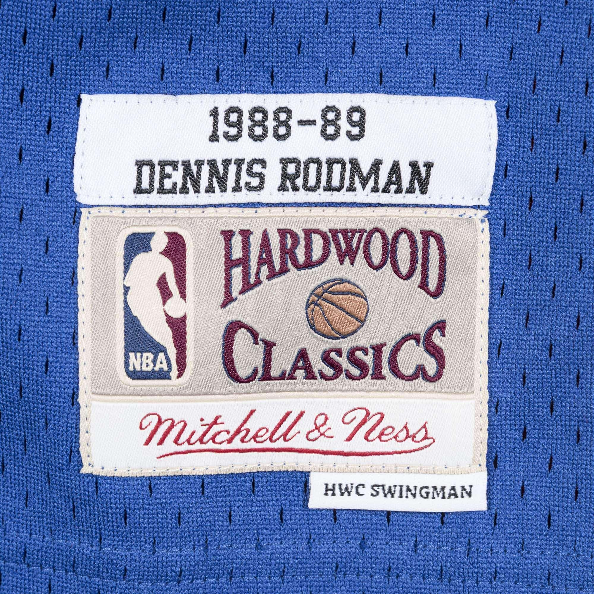 Mitchell And Ness Jerseys Dennis Rodman Detroit Pistons Mitchell & Ness NBA 88-89 Swingman Jersey - Blue