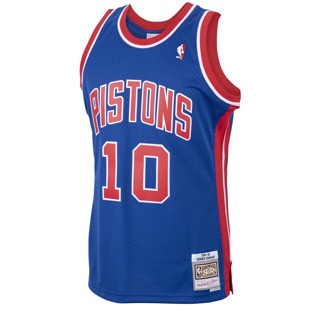 Mitchell And Ness Jerseys Dennis Rodman Detroit Pistons Mitchell & Ness NBA 88-89 Swingman Jersey - Blue