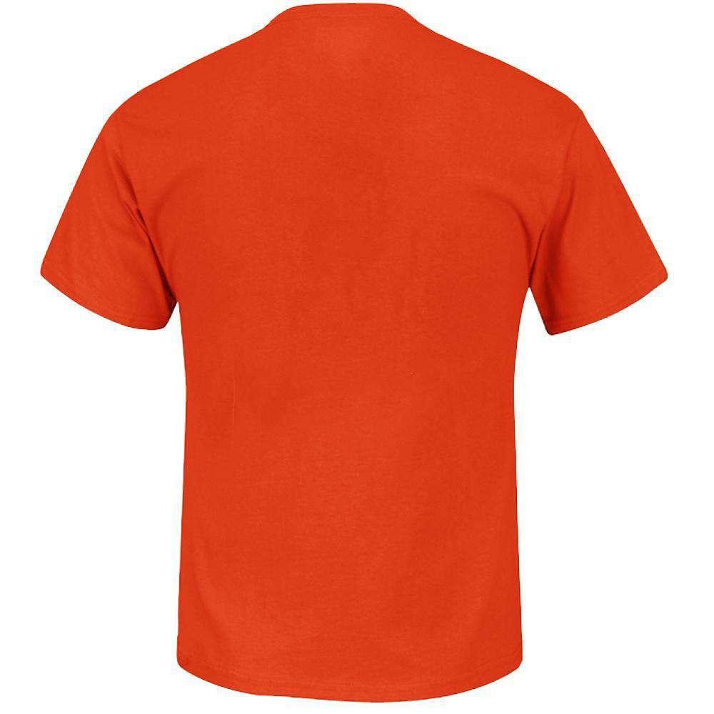 Majestic Athletic T-Shirts Denver Broncos Majestic NFL Critical Victory T-Shirt - Orange