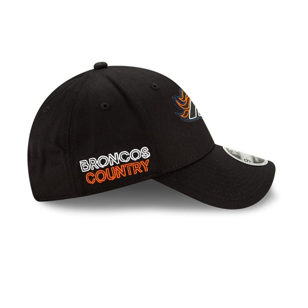 New Era Caps Denver Broncos New Era NFL 2020 Draft 9FORTY Stretch Snapback Curve Hat - Black