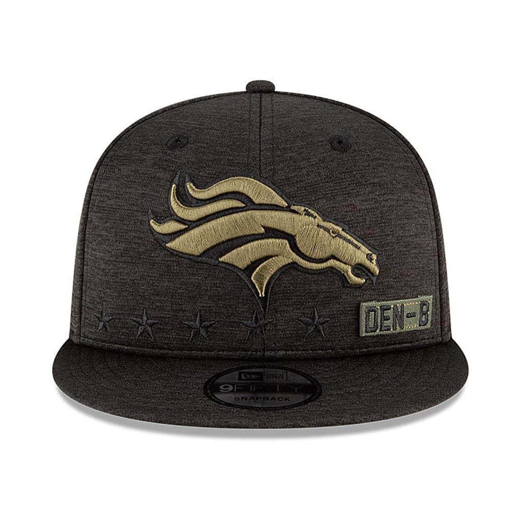 New Era Caps Denver Broncos New Era NFL 2020 Salute To Service 9FIFTY Snapback Hat - Black