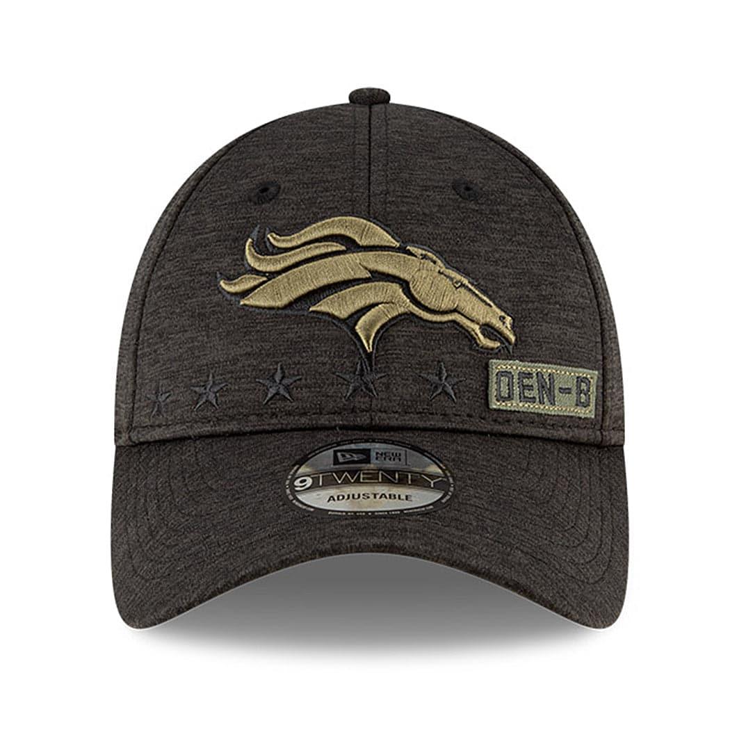 New Era Caps Denver Broncos New Era NFL 2020 Salute To Service 9TWENTY Curve Hat - Black