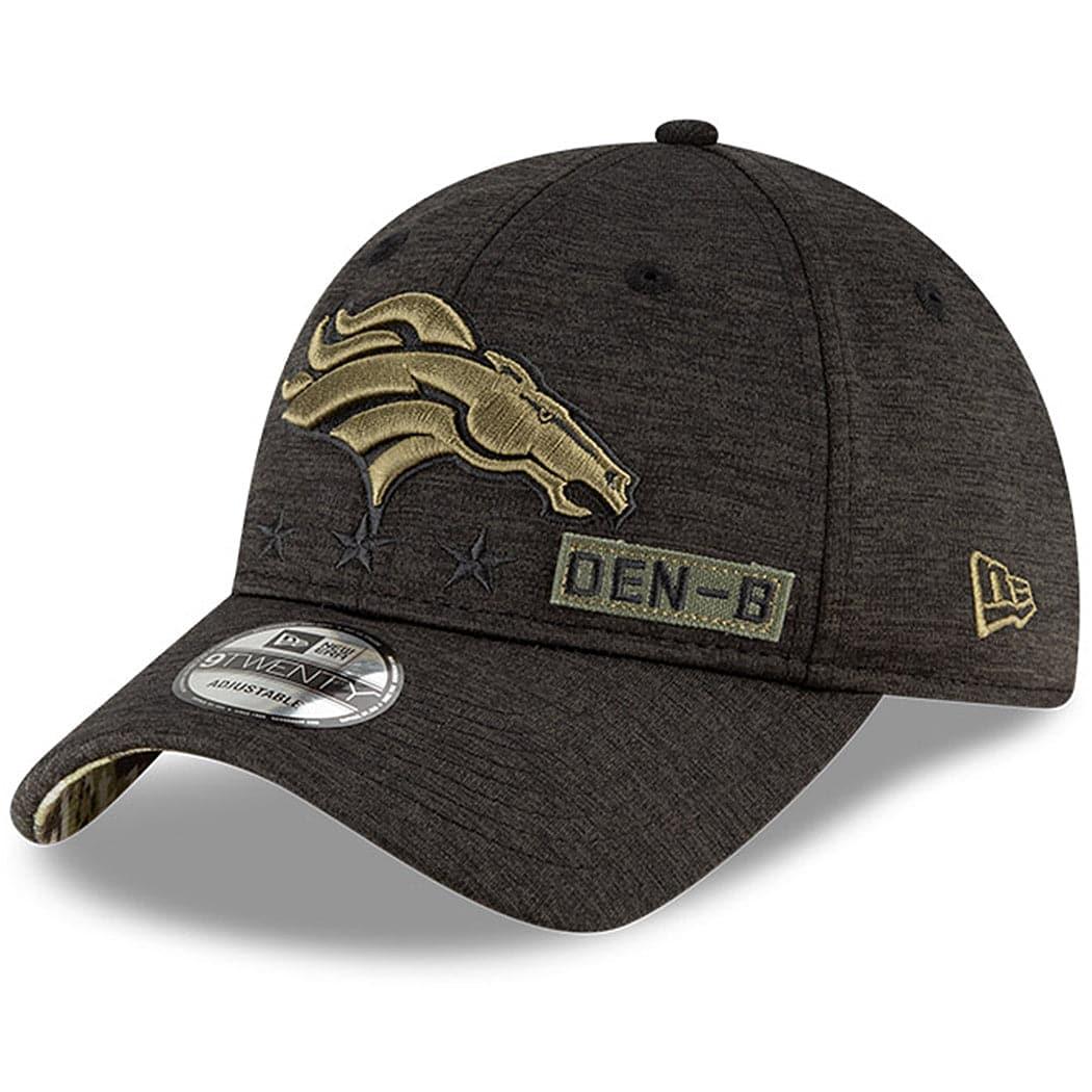 New Era Caps Denver Broncos New Era NFL 2020 Salute To Service 9TWENTY Curve Hat - Black