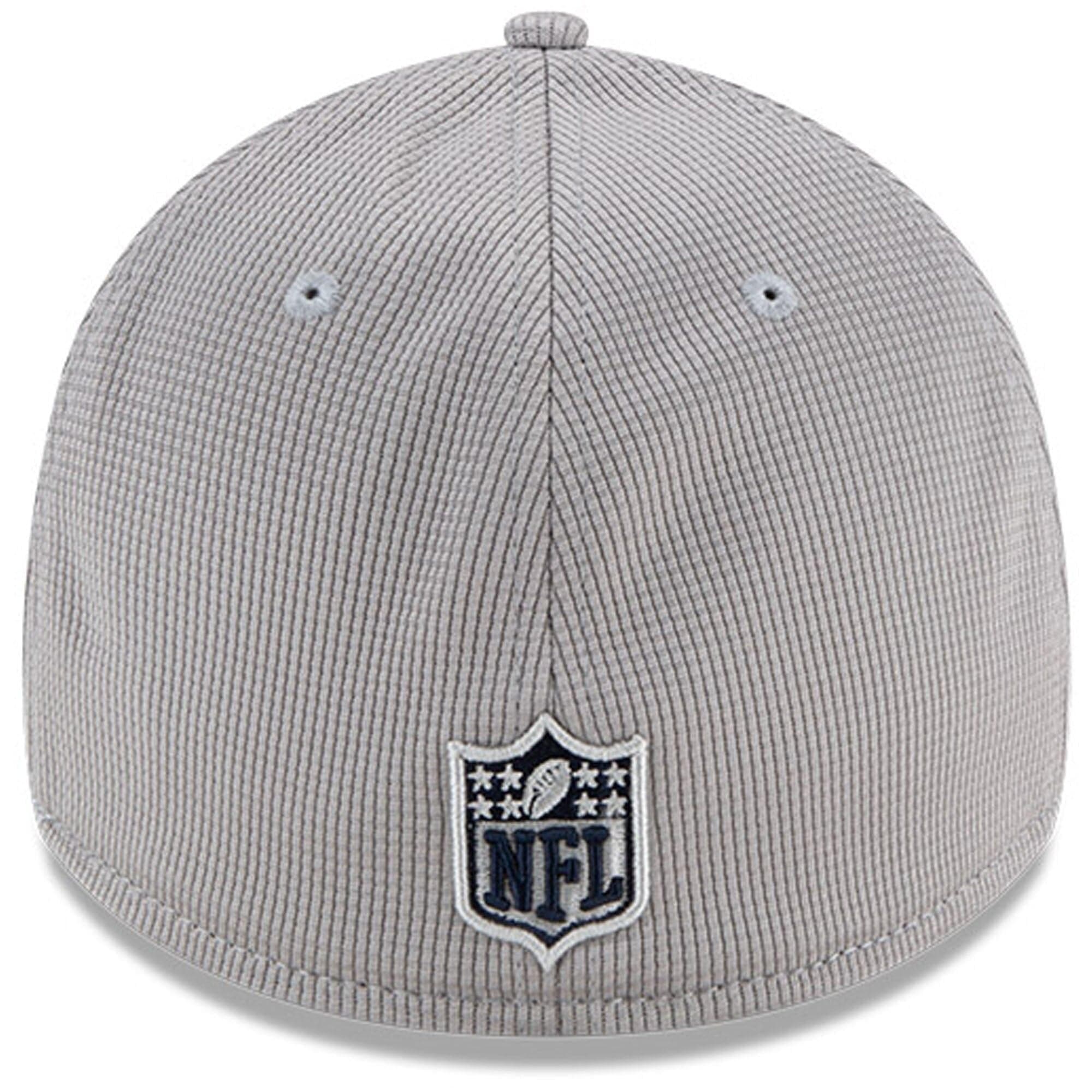 New Era Caps Denver Broncos New Era NFL 2021 Sideline Home 39THIRTY Flex Fit Hat - Grey