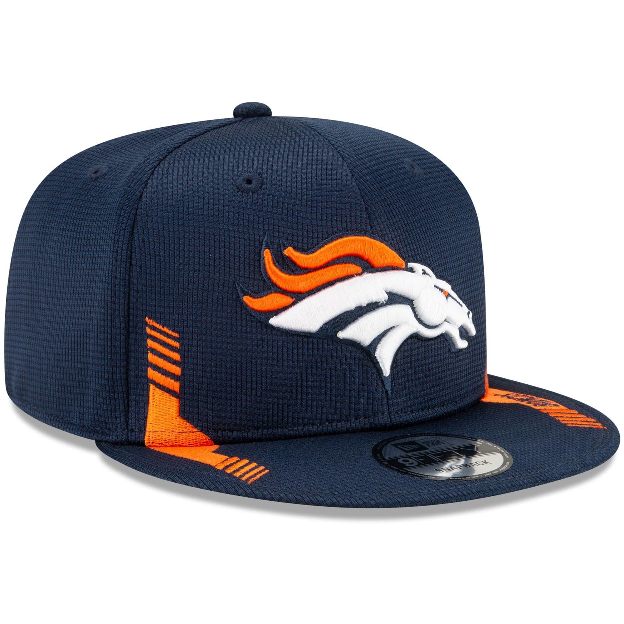 New Era Caps Denver Broncos New Era NFL 2021 Sideline Home 9FIFTY Snapback Hat - Navy