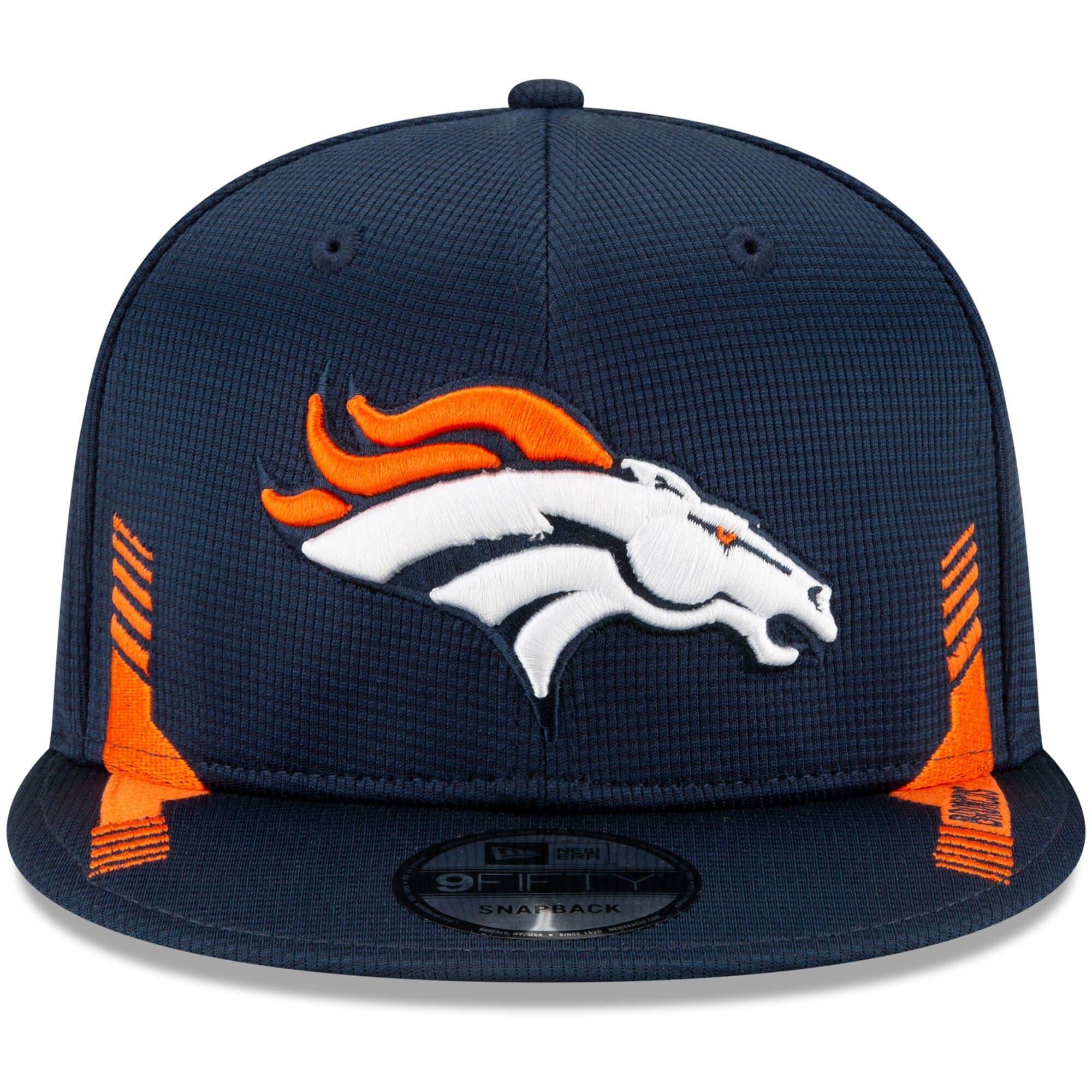 New Era Caps Denver Broncos New Era NFL 2021 Sideline Home 9FIFTY Snapback Hat - Navy