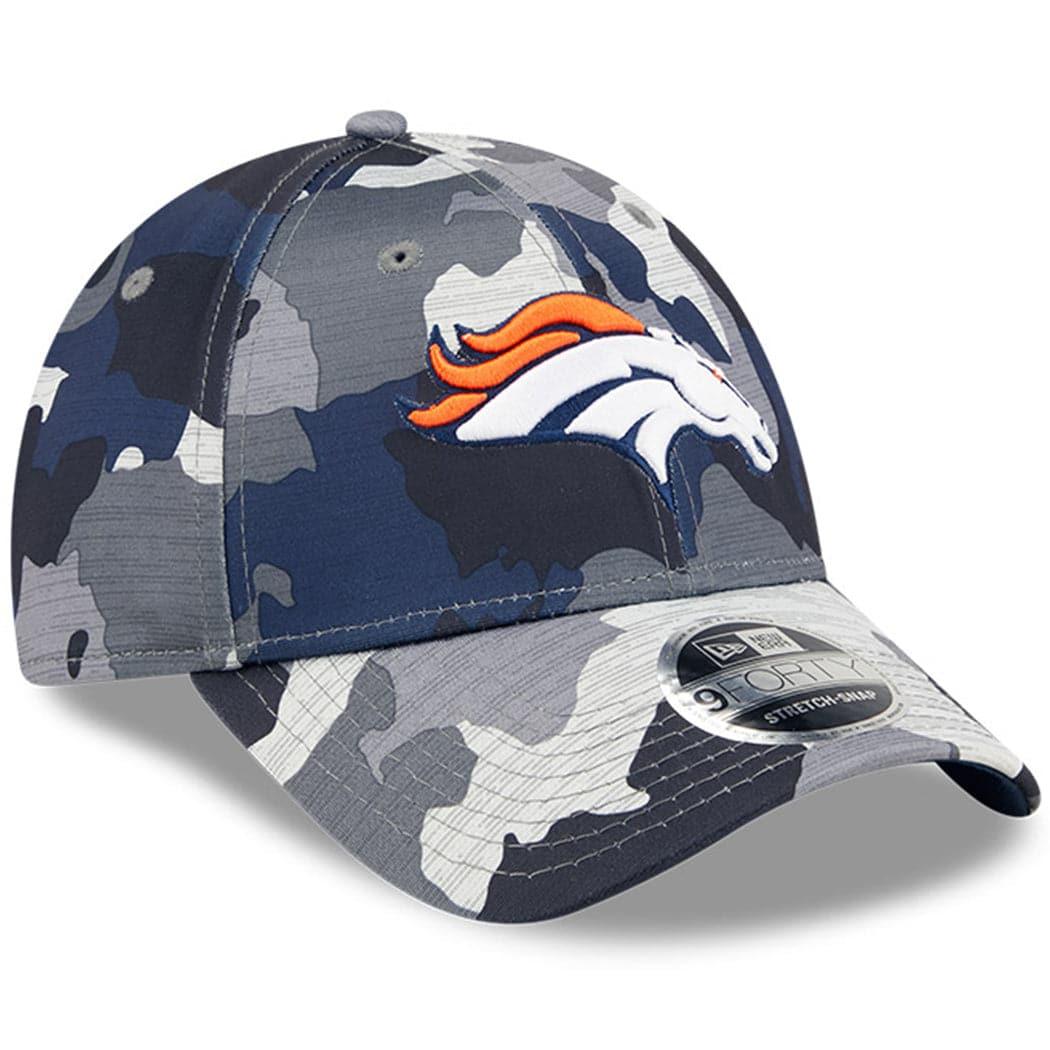New Era Caps Denver Broncos New Era NFL 22 Training Camp 9FORTY Stretch Snap Hat - Camo