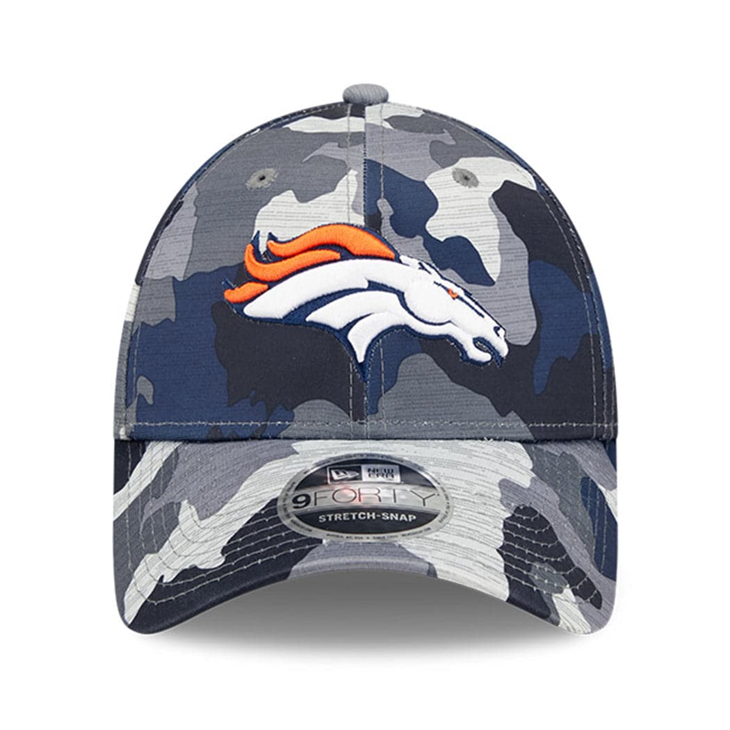 New Era Caps Denver Broncos New Era NFL 22 Training Camp 9FORTY Stretch Snap Hat - Camo