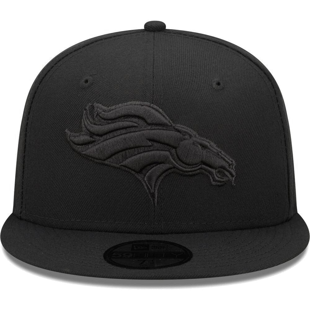 New Era Caps Denver Broncos New Era NFL Black On Black 9FIFTY Snapback Hat - Black
