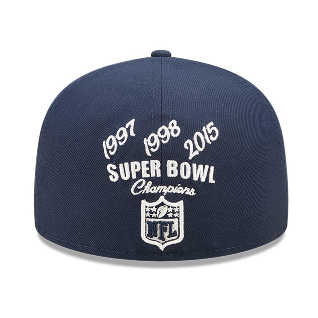 New Era Caps Denver Broncos New Era NFL Crown Champs 59FIFTY Fitted Hat - Navy