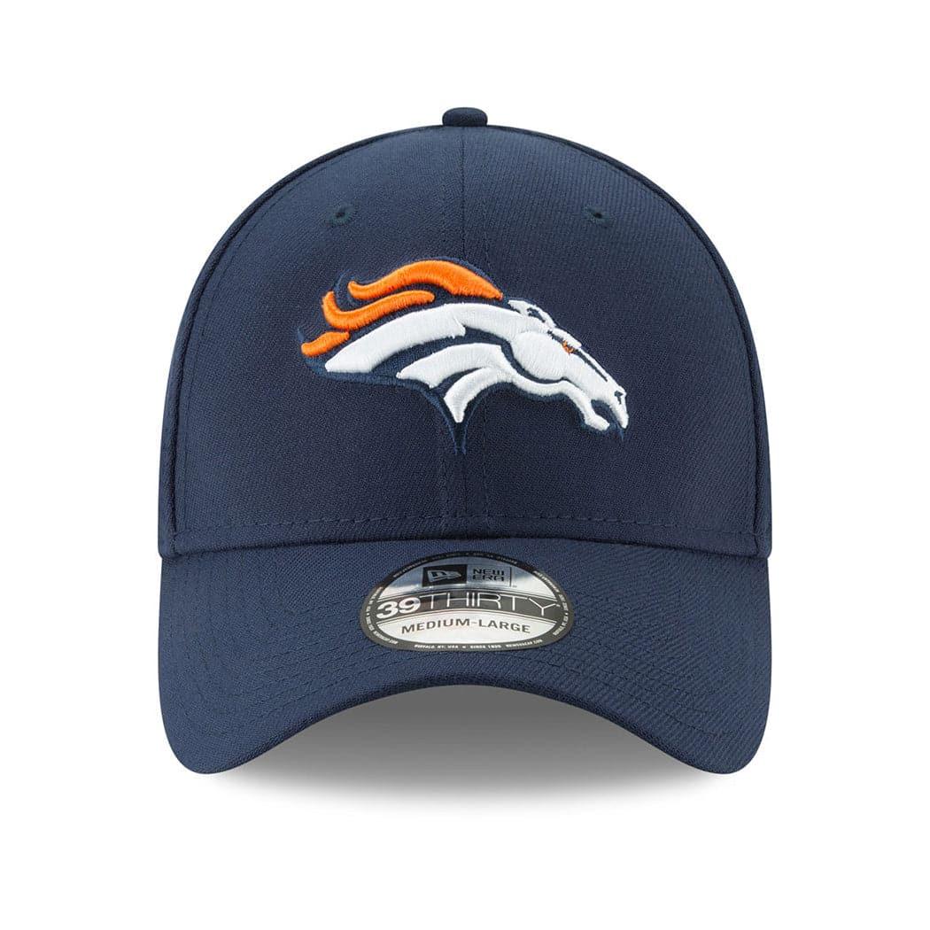 New Era Caps Denver Broncos New Era NFL Team 39THIRTY Flex Fit Curve Hat - Navy