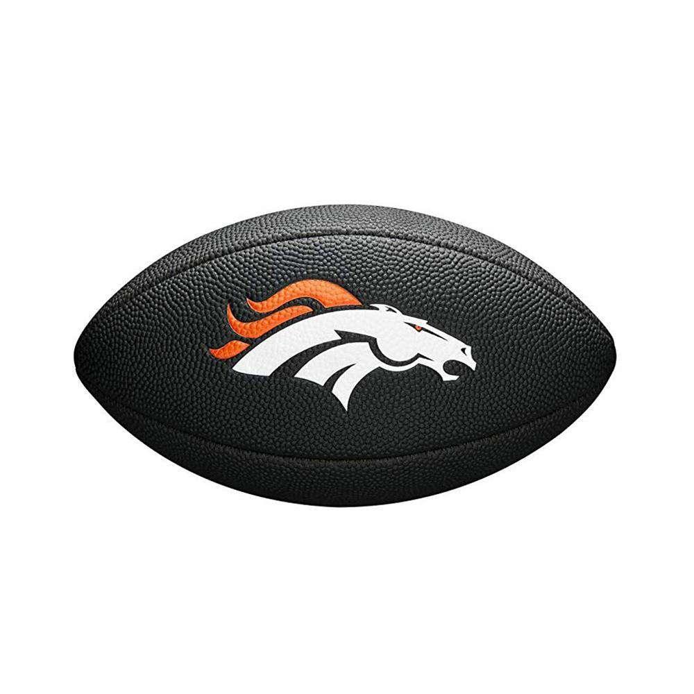 Wilson Sporting Goods Balls Denver Broncos Wilson NFL Mini Size Team Football - Black