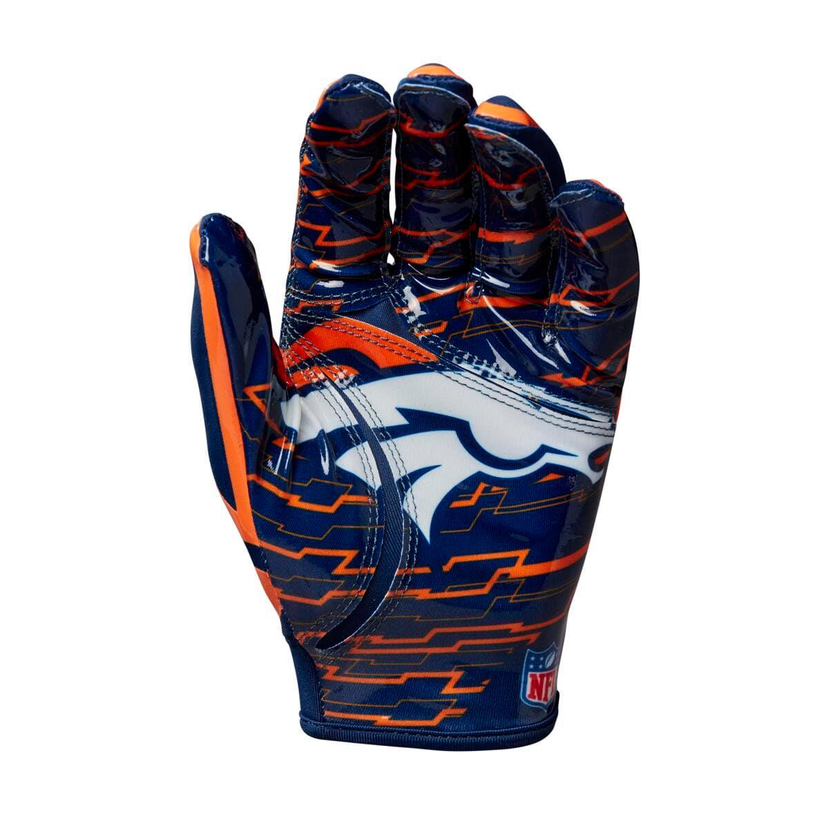 Wilson Sporting Goods Gloves Denver Broncos Wilson NFL Team Stretch Fit Receiver Gloves