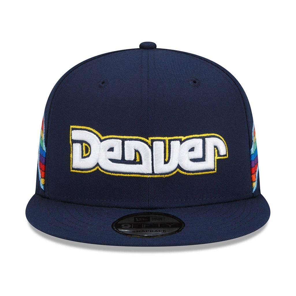 New Era Caps Denver Nuggets New Era NBA 21-22 City Edition 9FIFTY Snapback Hat - Navy