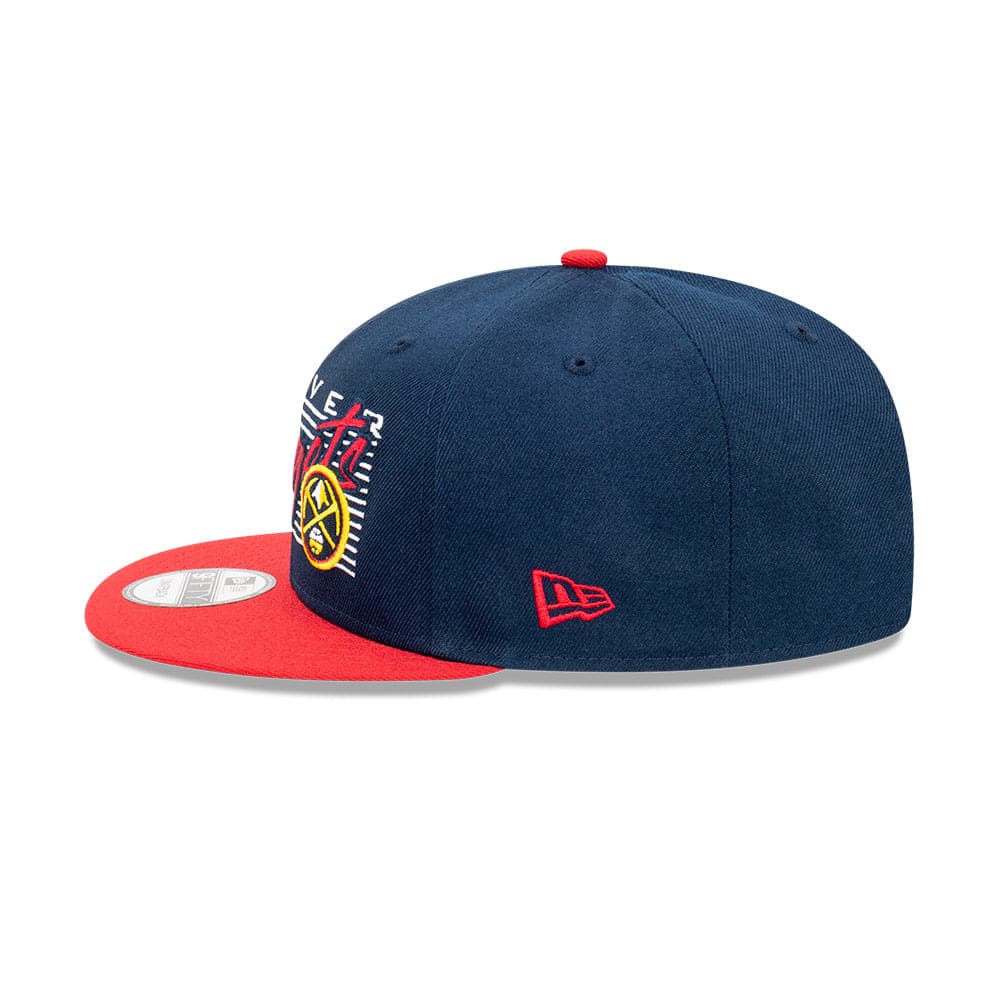 New Era Caps Denver Nuggets New Era NBA Retro Script 9FIFTY Snapback Hat - Navy