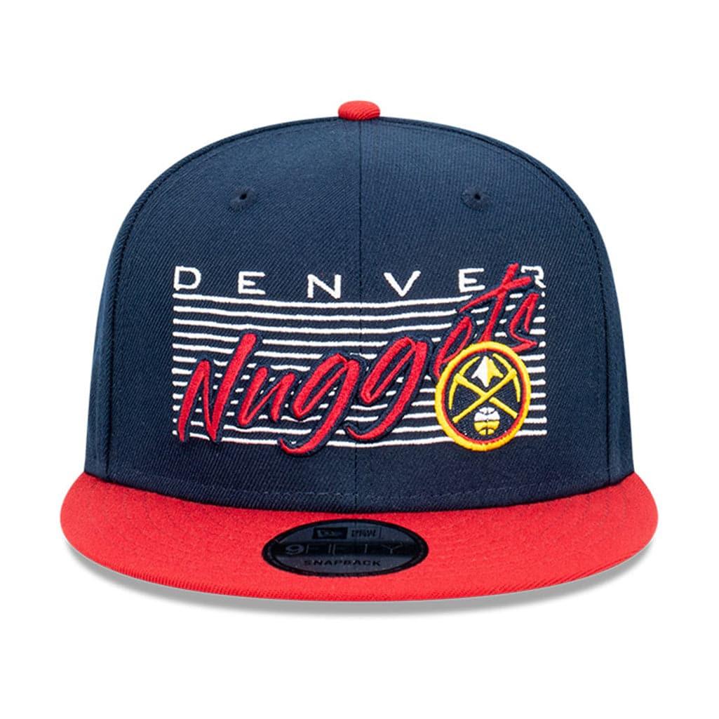 New Era Caps Denver Nuggets New Era NBA Retro Script 9FIFTY Snapback Hat - Navy