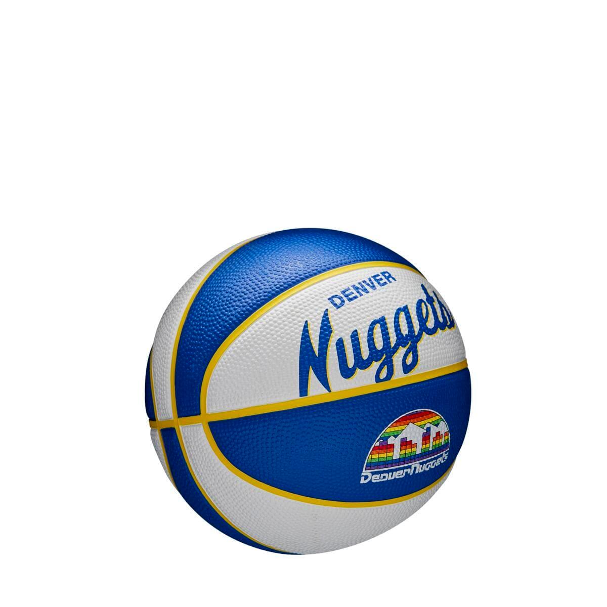 Wilson Sporting Goods Balls Denver Nuggets Wilson NBA Team Retro Mini Outdoor Basketball Ball