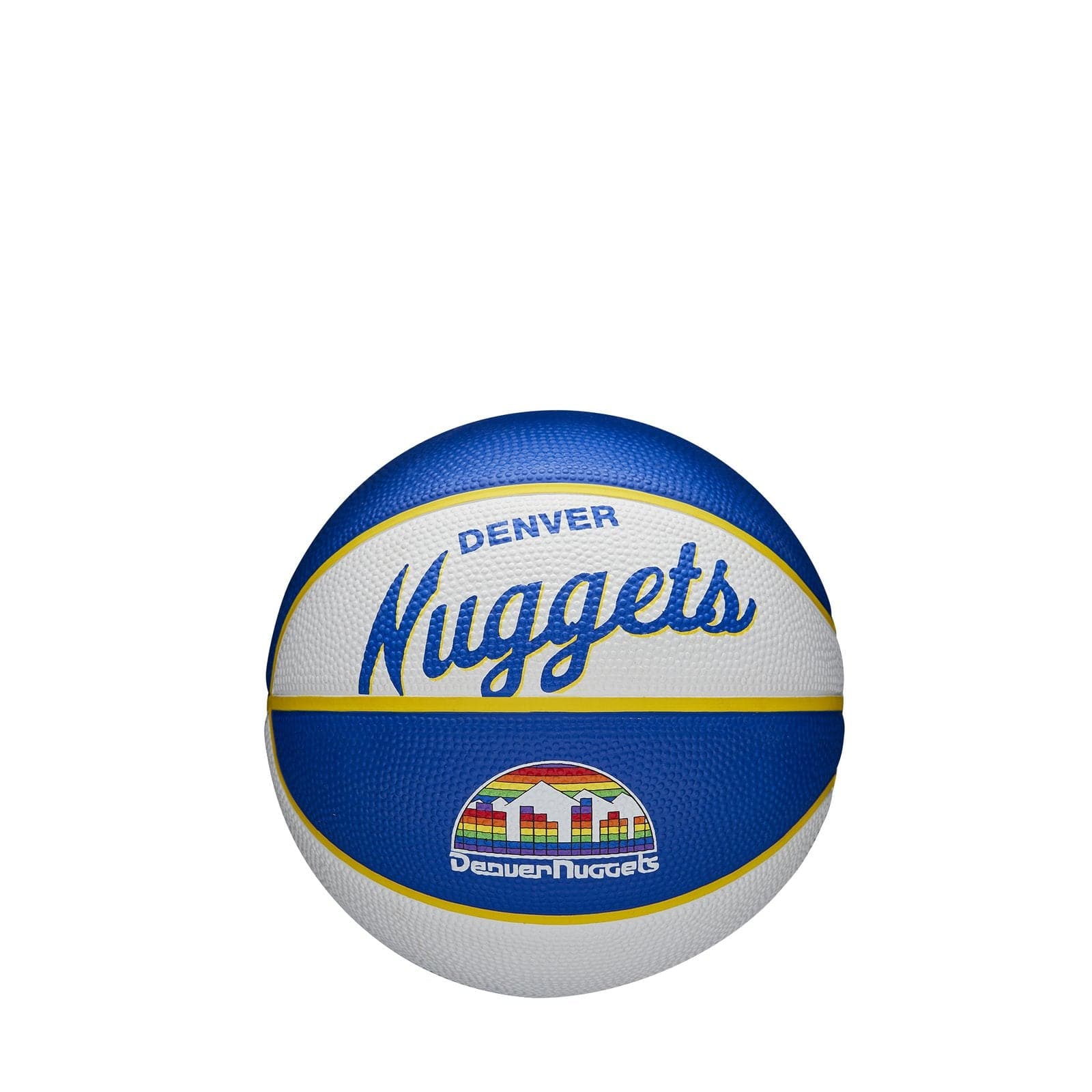 Wilson Sporting Goods Balls Denver Nuggets Wilson NBA Team Retro Mini Outdoor Basketball Ball
