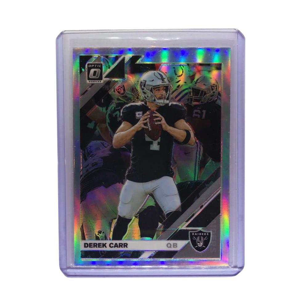 Panini Cards Derek Carr Las Vegas Raiders 2019 Panini Donruss Optic NFL Prizm Silver Card