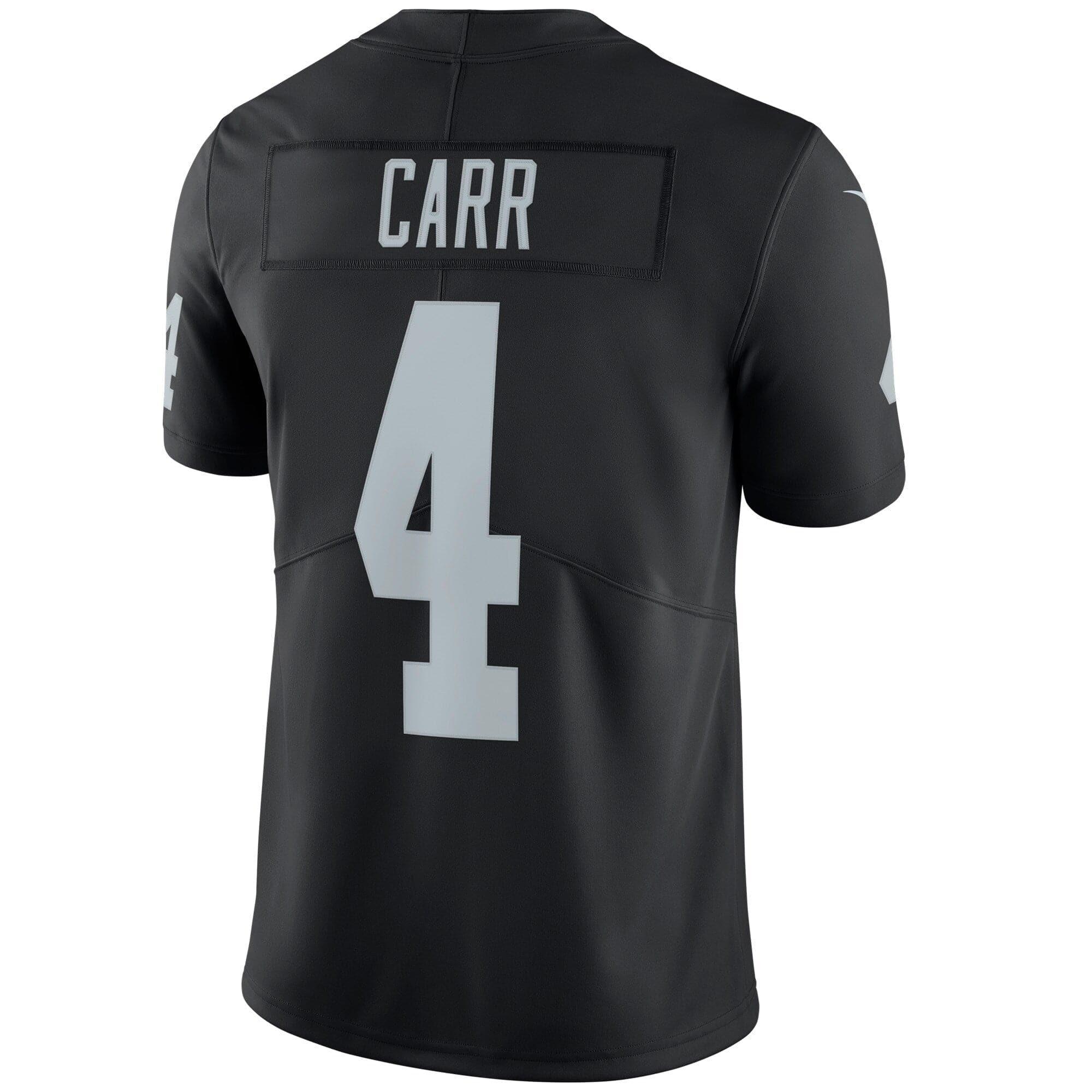 Nike Jerseys Derek Carr Las Vegas Raiders Nike NFL Vapor Limited Jersey - Black