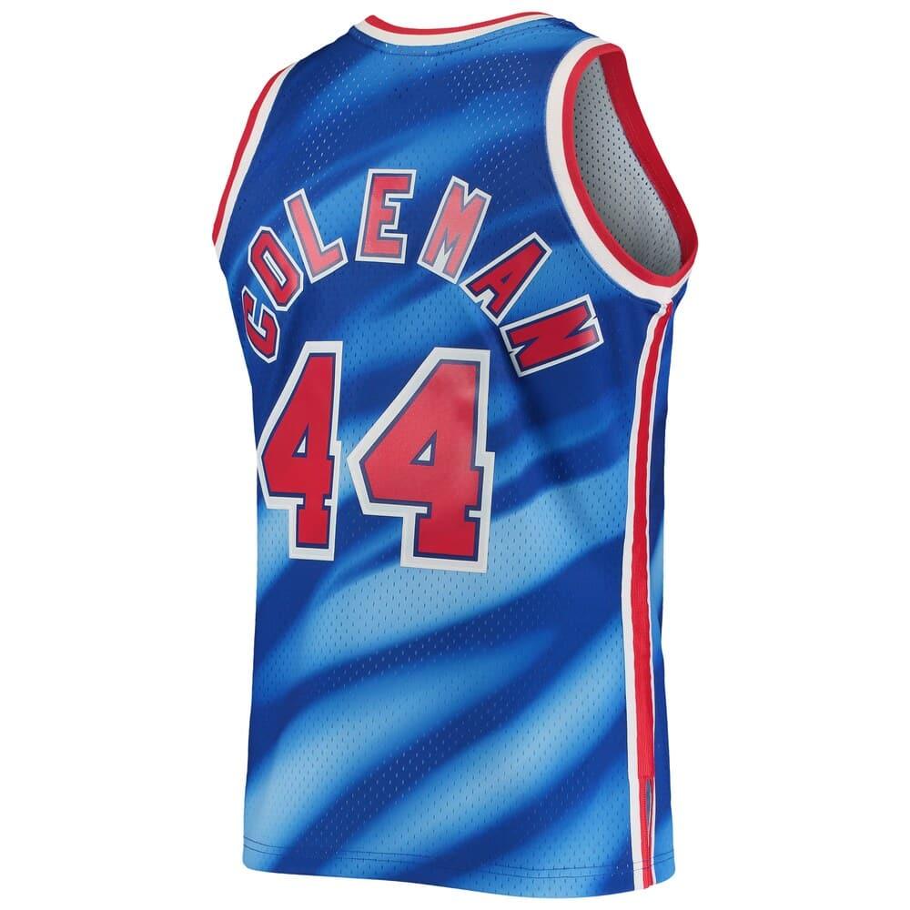 Mitchell And Ness Jerseys Derrick Cole Brooklyn Nets Mitchell & Ness NBA 90-91 Road Swingman Jersey - Blue