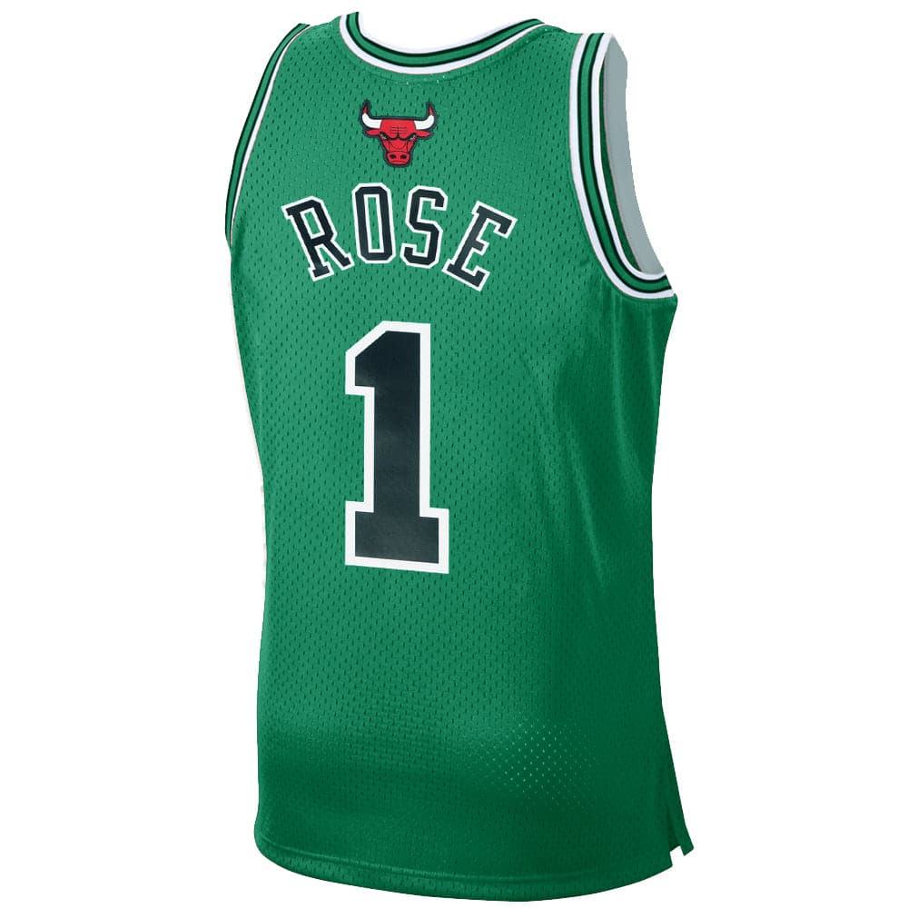 Mitchell And Ness Jerseys Derrick Rose Chicago Bulls Mitchell & Ness NBA 2008-09 Patricks Day Swingman Jersey - Green