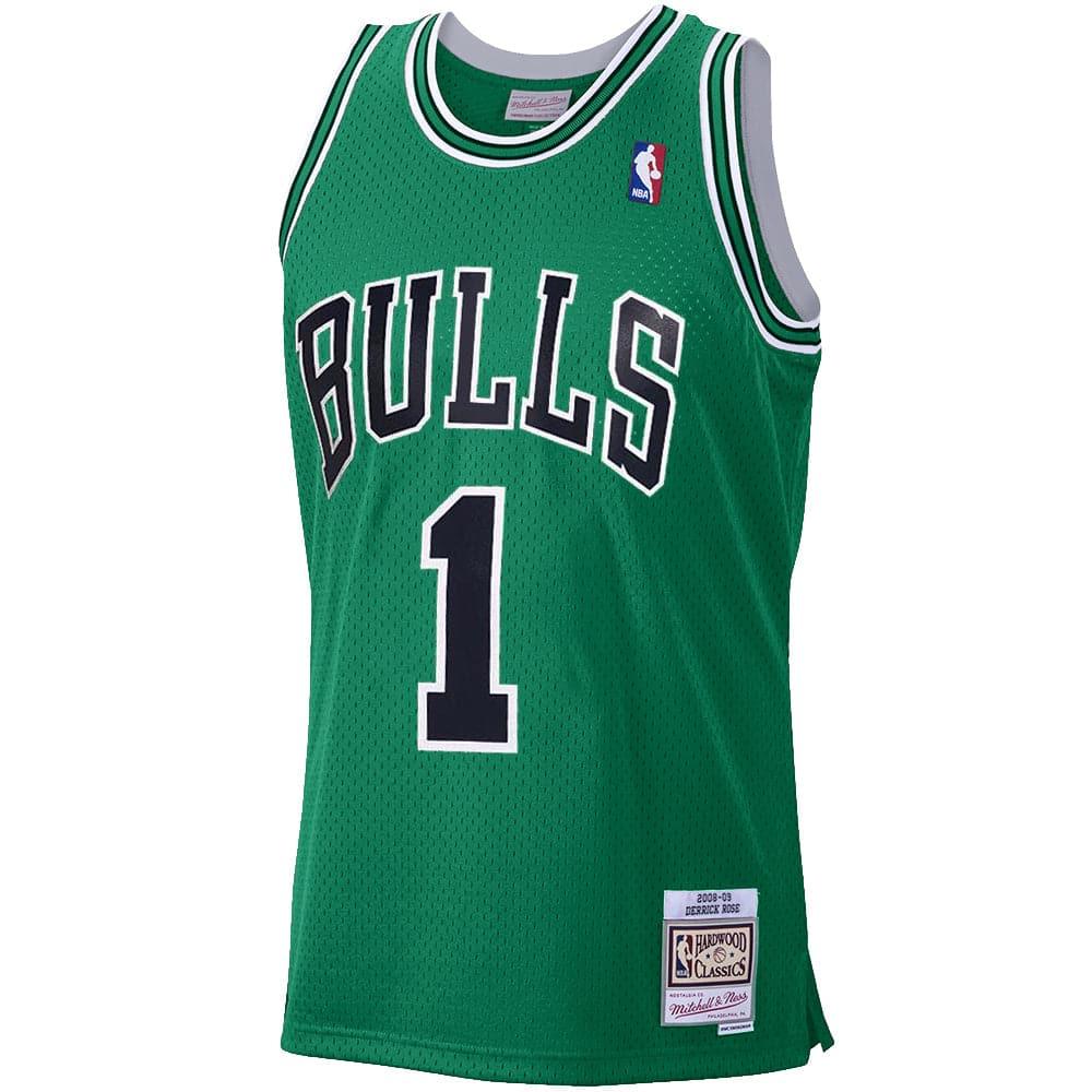 Mitchell And Ness Jerseys Derrick Rose Chicago Bulls Mitchell & Ness NBA 2008-09 Patricks Day Swingman Jersey - Green