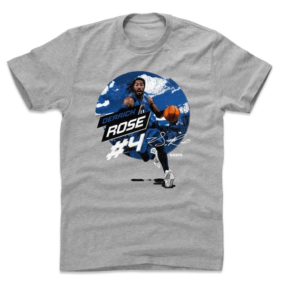 500 Level T-Shirts Derrick Rose New York Knicks 500 Level NBA City Emblem T-Shirt - Grey