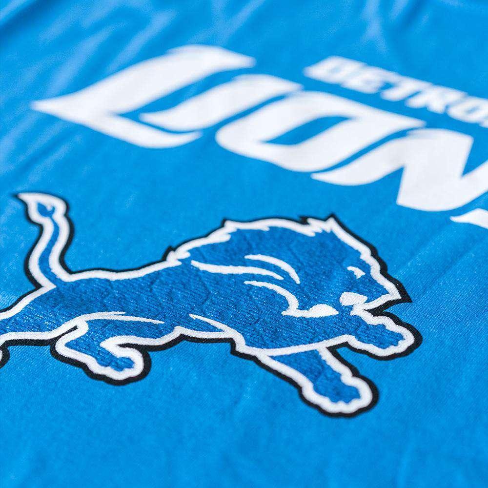 Majestic Athletic T-Shirts Detroit Lions Majestic NFL Critical Victory T-Shirt - Blue