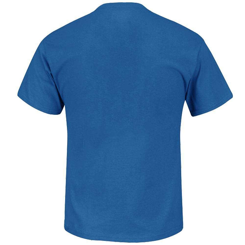 Majestic Athletic T-Shirts Detroit Lions Majestic NFL Critical Victory T-Shirt - Blue