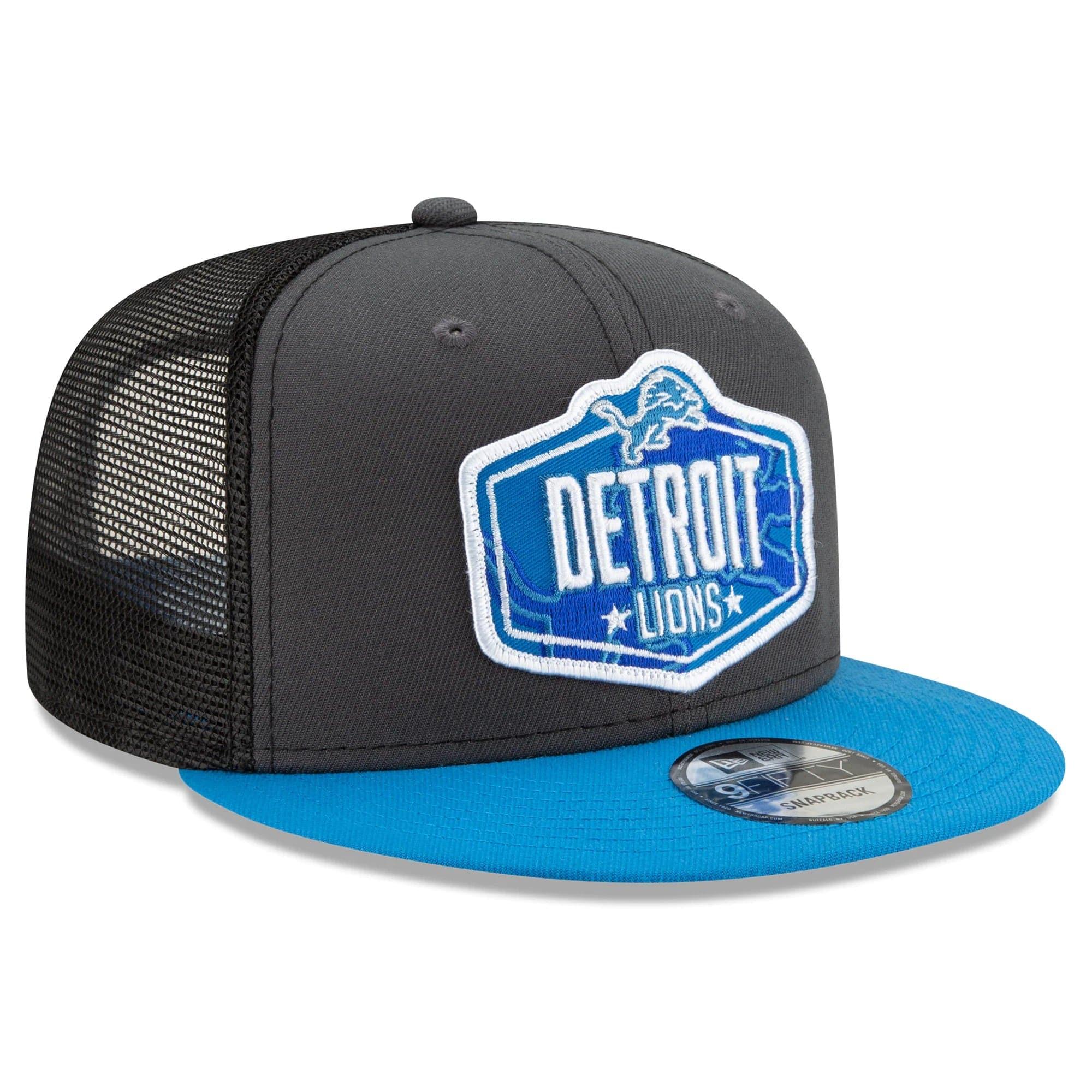 New Era Caps Detroit Lions New Era 2021 NFL Draft 9FIFTY Snapback Hat - Graphite