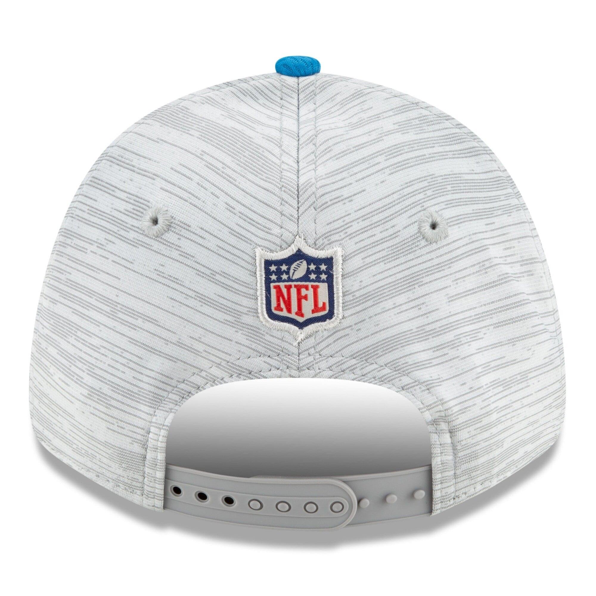 New Era Caps Detroit Lions New Era NFL 2021 Training Camp 9FORTY Curve Stretch Snapback Hat - Grey