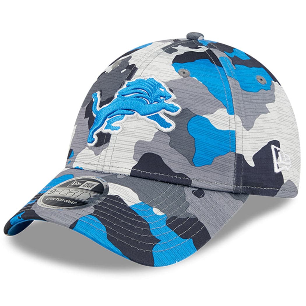 New Era Caps Detroit Lions New Era NFL 22 Training Camp 9FORTY Stretch Snap Hat - Camo